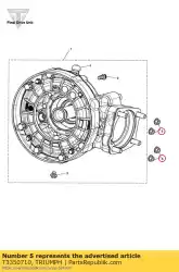 Tutaj możesz zamówić nakr? Tka ko? Nierzowa kopu? Kowa m10 x 1,5 od Triumph , z numerem części T3350710: