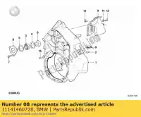 11141460728, BMW, piastra intermedia bmw  750 1000 1100 1200 1984 1985 1986 1987 1988 1989 1990 1991 1992 1993 1994 1995 1996 1997 1998 1999 2000 2001 2002 2003 2004, Nuovo