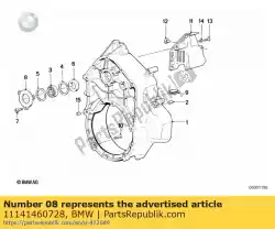 Here you can order the intermediate plate from BMW, with part number 11141460728: