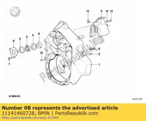 bmw 11141460728 intermediate plate - Bottom side