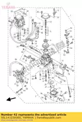 Aqui você pode pedir o conjunto de parafusos de aceleração em Yamaha , com o número da peça 5EL141030000: