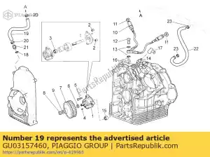 Piaggio Group GU03157460 pipe - Bottom side