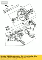 41050018, Kawasaki, arbre à cames, frein avant kawasaki ke  ke100 100 , Nouveau