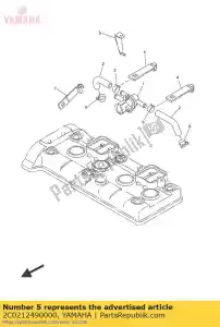 yamaha 2C0212490000 haakje - Onderkant