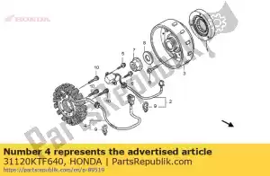 honda 31120KTF640 stator comp. - La partie au fond