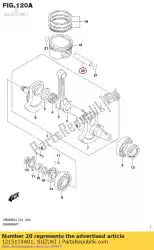 Qui puoi ordinare spinotto pistone da Suzuki , con numero parte 1215114A01: