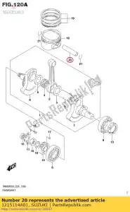 suzuki 1215114A01 spinotto pistone - Il fondo