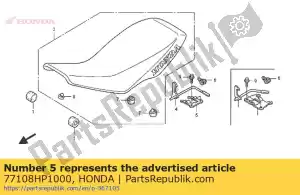 honda 77108HP1000 soporte, palanca de bloqueo - Lado inferior