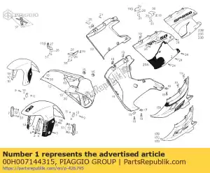 Piaggio Group 00H007144315 scto.guardb.dln.bl.aj.gpr r 50 - Bottom side