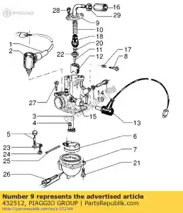 Piaggio Group 432512 couverture - La partie au fond