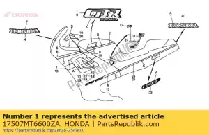 Honda 17507MT6600ZA mark tank * type1 * - Onderkant