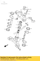 5154010D20, Suzuki, wspornik, hdl hsg suzuki gsf 400 1991 1992 1993, Nowy