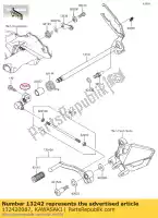 132420087, Kawasaki, lever-assy-change ex300adf kawasaki  ninja z 300 2013 2014 2015 2016 2017 2018, Nieuw