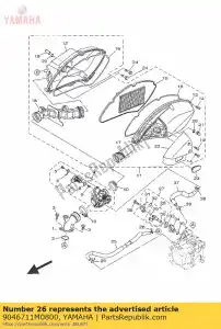 yamaha 9046711M0800 clip (72x) - Onderkant