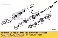 90231MCH000, Honda, écrou, verrouillage, 25 mm honda  cb vfr vt vtx 1100 1200 1300 1800 2002 2003 2004 2005 2006 2007 2008 2009 2010 2012 2013 2017 2018 2019, Nouveau