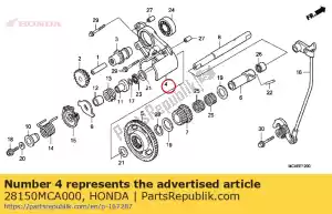 Honda 28150MCA000 titular comp., motor de arranque dri - Lado inferior