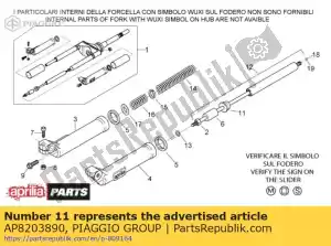 Piaggio Group AP8203890 rubberen bumper - Onderkant