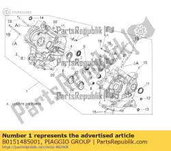 Ici, vous pouvez commander le jeu de carter central cat1a auprès de Piaggio Group , avec le numéro de pièce B0151485001: