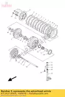 4JT163710000, Yamaha, baas, koppeling yamaha tz 125 2000, Nieuw