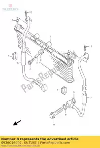 Suzuki 0936016002 bolt,union - Bottom side