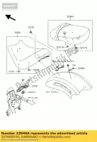 320460039, Kawasaki, bracket-seat,rr vn2000-a1h kawasaki vn 2000 2004 2005 2006 2008 2009 2010, New