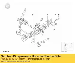 Here you can order the bracket for locator light, left - beh? Rde from BMW, with part number 46632316787: