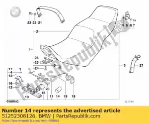 bmw 51252308126 tuyau de protection (à 08/1993) - La partie au fond