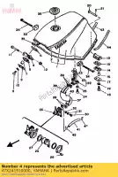 47X241910000, Yamaha, support, réservoir de carburant 1 yamaha rd rdlc 500, Nouveau