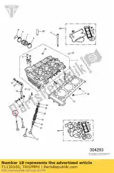 Ici, vous pouvez commander le entrée de vanne auprès de Triumph , avec le numéro de pièce T1130160: