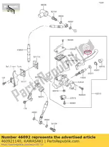 kawasaki 460921140 leva, freno anteriore kdx 125-a - Il fondo