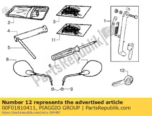 Piaggio Group 00F01810411 klucz - Dół