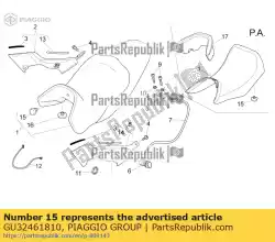 Qui puoi ordinare distanziatore di gomma da Piaggio Group , con numero parte GU32461810: