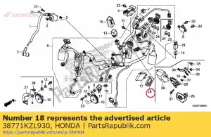 honda 38771KZL930 vering, motorregeleenheid - Onderkant