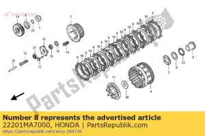 honda 22201MA7000 disk, clutch friction - Bottom side