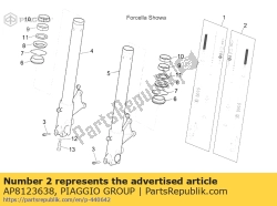 Aprilia AP8123638, Lewa piasta, OEM: Aprilia AP8123638