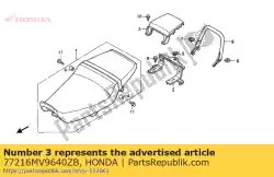 geen beschrijving beschikbaar op dit moment van Honda, met onderdeel nummer 77216MV9640ZB, bestel je hier online:
