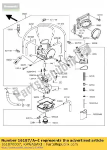 kawasaki 161870007 naaldstraal, 6chj11-81 kx125-m1 - Onderkant