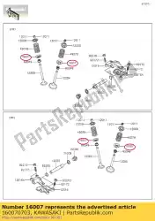 Ici, vous pouvez commander le siège-ressort kvf650fdf auprès de Kawasaki , avec le numéro de pièce 160070703: