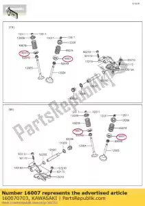 kawasaki 160070703 siège-ressort kvf650fdf - La partie au fond