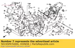 Ici, vous pouvez commander le col, l. Rr. Support moteur inférieur auprès de Honda , avec le numéro de pièce 50195MCS000: