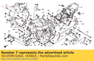 honda 50195MCS000 col, l. rr. support moteur inférieur - La partie au fond