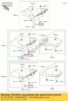 921610955, Kawasaki, amortecedor, assento, rr zx1000gbf kawasaki  z zx 1000 2011 2012 2013 2014 2015 2016 2017 2018 2019 2020 2021, Novo