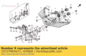 Honda 33727ME4671 copertina, licenza (sta - Il fondo