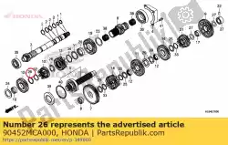 Tutaj możesz zamówić podk? Adka wielowypustowa 32x17x1,6 od Honda , z numerem części 90452MCA000: