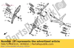 Tutaj możesz zamówić uchwyt, r. Krok pasa? Era od Honda , z numerem części 50671MGE010: