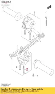 Suzuki 021120550B tornillo - Lado inferior