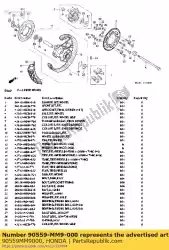 Here you can order the washer, rr. Axle from Honda, with part number 90559MM9000: