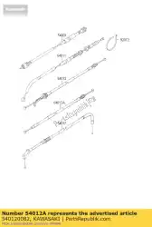 kabel-gasklep, sluitend van Kawasaki, met onderdeel nummer 540120082, bestel je hier online: