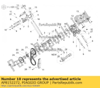 AP8152272, Aprilia, parafuso c / flange m5x12, Novo