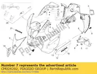 CM026202, Piaggio Group, Lusterko jazdy gilera nexus 500 1998, Nowy